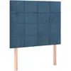 vidaXL Têtes de lit 4 pcs Bleu foncé 100x5x78/88 cm Velours