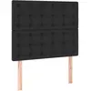 vidaXL Têtes de lit 2 pcs Noir 80x5x78/88 cm Similicuir