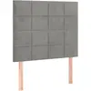 vidaXL Têtes de lit 2 pcs Gris clair 90x5x78/88 cm Velours