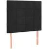 vidaXL Têtes de lit 2 pcs Noir 90x5x78/88 cm Velours