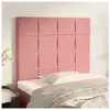 vidaXL Têtes de lit 2 pcs Rose 80x5x78/88 cm Velours