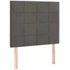 vidaXL Têtes de lit 2 pcs Gris foncé 80x5x78/88 cm Velours