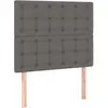 vidaXL Têtes de lit 2 pcs Gris 80x5x78/88 cm Similicuir