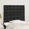 vidaXL Têtes de lit 2 pcs Noir 90x5x78/88 cm Similicuir