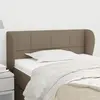 vidaXL Tête de lit avec oreilles Taupe 83x23x78/88 cm Tissu