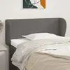 vidaXL Tête de lit avec oreilles Gris 83x23x78/88 cm Similicuir
