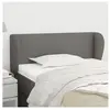 vidaXL Tête de lit avec oreilles Gris foncé 93x23x78/88 cm Tissu