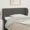 vidaXL Tête de lit avec oreilles Gris 83x23x78/88 cm Similicuir
