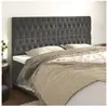 vidaXL Têtes de lit 4 pcs Gris foncé 90x7x78/88 cm Velours