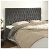vidaXL Têtes de lit 4 pcs Gris foncé 100x7x78/88 cm Velours