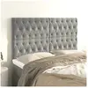 vidaXL Têtes de lit 4 pcs Gris clair 72x7x78/88 cm Velours