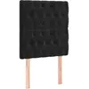 vidaXL Têtes de lit 2 pcs Noir 80x7x78/88 cm Velours