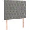 vidaXL Têtes de lit 2 pcs Gris clair 90x7x78/88 cm Velours