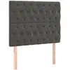 vidaXL Têtes de lit 2 pcs Gris foncé 90x7x78/88 cm Velours