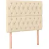 vidaXL Têtes de lit 4 pcs Crème 72x7x78/88 cm Tissu
