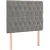 vidaXL Têtes de lit 2 pcs Gris clair 100x7x78/88 cm Velours
