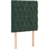 vidaXL Têtes de lit 2 pcs Vert foncé 90x7x78/88 cm Velours