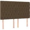 vidaXL Têtes de lit 4 pcs Marron Foncé 90x7x78/88 cm Tissu