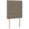 vidaXL Têtes de lit 2 pcs Taupe 80x7x78/88 cm Tissu