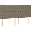 vidaXL Têtes de lit 4 pcs Taupe 90x7x78/88 cm Tissu