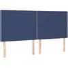 vidaXL Têtes de lit 4 pcs Bleu 100x5x78/88 cm Tissu