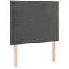 vidaXL Têtes de lit 2 pcs Gris foncé 80x5x78/88 cm Velours