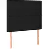 vidaXL Têtes de lit 2 pcs Noir 80x5x78/88 cm Tissu