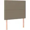 vidaXL Têtes de lit 2 pcs Taupe 90x5x78/88 cm Tissu