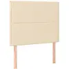 vidaXL Têtes de lit 2 pcs Crème 90x5x78/88 cm Tissu