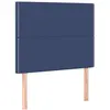 vidaXL Têtes de lit 2 pcs Bleu 90x5x78/88 cm Tissu