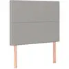 vidaXL Têtes de lit 2 pcs Gris clair 100x5x78/88 cm Tissu