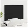 vidaXL Têtes de lit 2 pcs Noir 90x5x78/88 cm Tissu