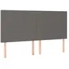 vidaXL Têtes de lit 4 pcs Gris 80x5x78/88 cm Similicuir