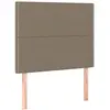 vidaXL Têtes de lit 2 pcs Taupe 100x5x78/88 cm Tissu