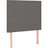 vidaXL Têtes de lit 2 pcs Gris 100x5x78/88 cm Similicuir