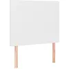 vidaXL Têtes de lit 2 pcs Blanc 100x5x78/88 cm Similicuir
