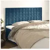 vidaXL Têtes de lit 4 pcs Bleu foncé 90x5x78/88 cm Velours