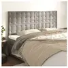 vidaXL Têtes de lit 4 pcs Gris clair 100x5x78/88 cm Velours