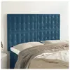 vidaXL Têtes de lit 4 pcs Bleu foncé 72x5x78/88 cm Velours