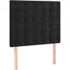 vidaXL Têtes de lit 2 pcs Noir 80x5x78/88 cm Velours