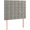 vidaXL Têtes de lit 2 pcs Gris clair 90x5x78/88 cm Velours