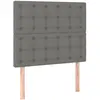 vidaXL Têtes de lit 4 pcs Gris foncé 72x5x78/88 cm Tissu