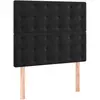 vidaXL Têtes de lit 2 pcs Noir 100x5x78/88 cm Velours