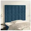 vidaXL Têtes de lit 2 pcs Bleu foncé 100x5x78/88 cm Velours