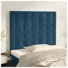 vidaXL Têtes de lit 2 pcs Bleu foncé 90x5x78-88 cm Velours3116806