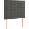 vidaXL Têtes de lit 4 pcs Gris foncé 72x5x78/88 cm Velours