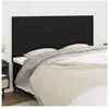 vidaXL Têtes de lit 4 pcs Noir 90x5x78/88 cm Tissu