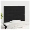 vidaXL Têtes de lit 2 pcs Noir 90x5x78/88 cm Tissu