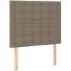 vidaXL Têtes de lit 2 pcs Taupe 90x5x78/88 cm Tissu