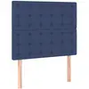 vidaXL Têtes de lit 2 pcs Bleu 80x5x78/88 cm Tissu
